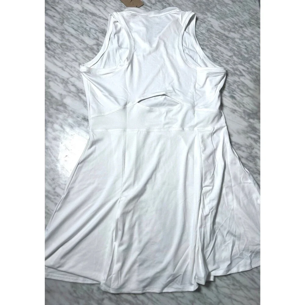 Nike NikeCourt Dri-FIT Victory Tennis Dress DV3490-100 White Women’s Size Large